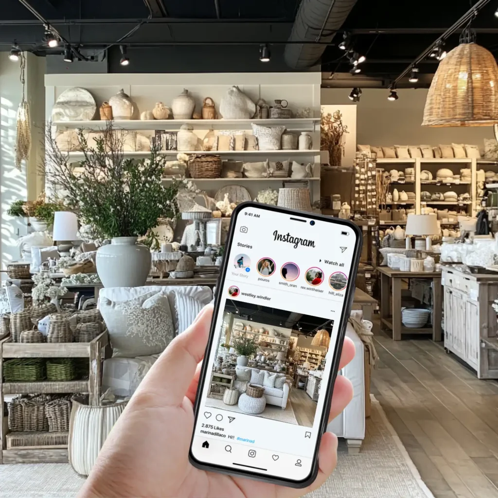 Social media per negozi , pubblicità per negozi